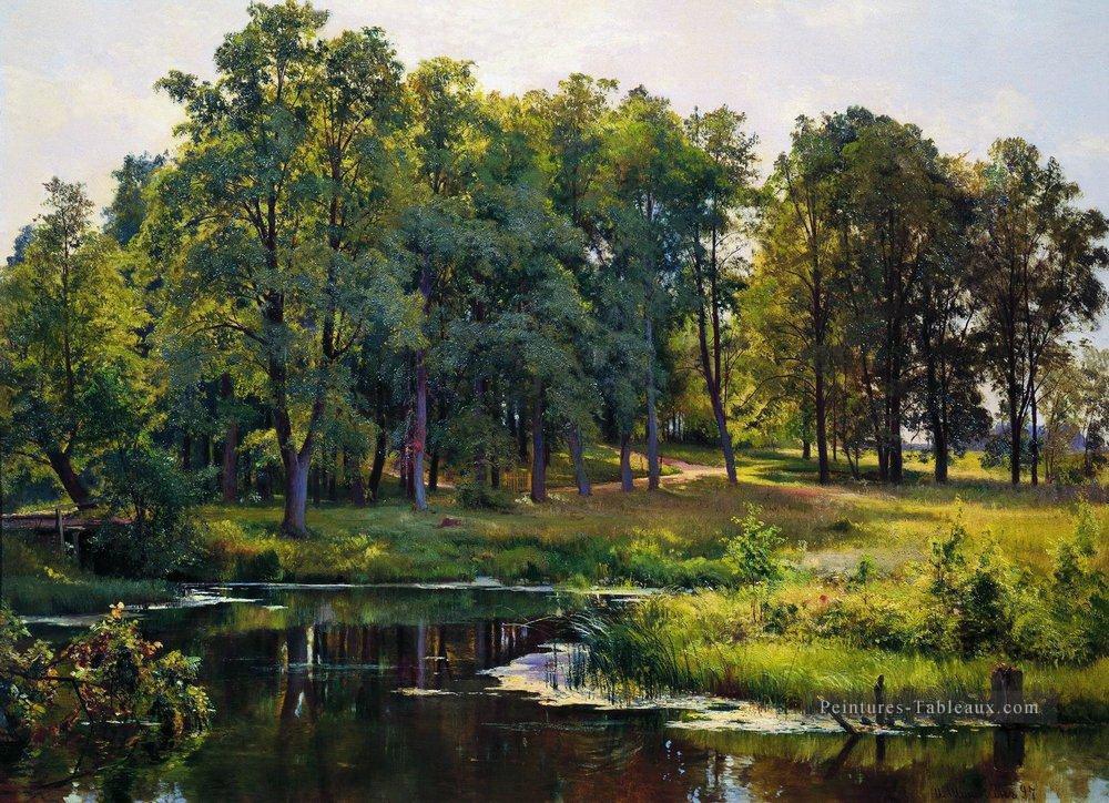dans le parc 1897 paysage classique Ivan Ivanovitch arbres Peintures à l'huile